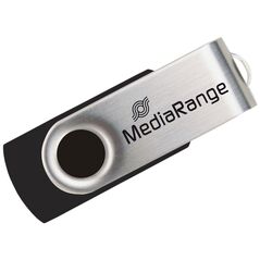 MediaRange USB 2.0 Flash Drive 8GB (Black/Silver) (MR908) έως 12 άτοκες Δόσεις