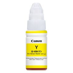 Canon Μελάνι Inkjet GI-490 Yellow (0666C001) (CAN-GI490Y) έως 12 άτοκες Δόσεις