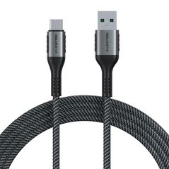 Lention USB-A to USB-C cable Lention 6A, 1m (black) 059928 6955038347679 CB-ACE-6A1MGRY-DS12 έως και 12 άτοκες δόσεις