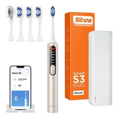 Bitvae Sonic toothbrush with app, tips set and travel etui S3 (champagne gold) 058296 6973734201644 S3 Champagne Gold έως και 12 άτοκες δόσεις