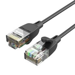 Vention Network Cable UTP CAT6A Vention IBIBI RJ45 Ethernet 10Gbps 3m Black Slim Type 056261 6922794742970 IBIBI έως και 12 άτοκες δόσεις
