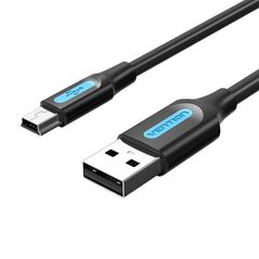 Vention USB 2.0 A to Mini-B cable Vention COMBC 0.25m Black PVC 056226 6922794748743 COMBC έως και 12 άτοκες δόσεις