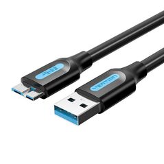 Vention USB 3.0 A to Micro-B cable Vention COPBD 2A 0.5m Black PVC 056229 6922794748910 COPBD έως και 12 άτοκες δόσεις