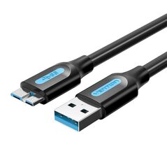 Vention USB 3.0 A to Micro-B cable Vention COPBC 2A 0.25m Black PVC 056228 6922794748903 COPBC έως και 12 άτοκες δόσεις