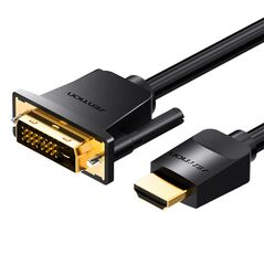 Vention HDMI to DVI (24+1) Cable Vention ABFBF 1m, 4K 60Hz/ 1080P 60Hz (Black) 056395 6922794732803 ABFBF έως και 12 άτοκες δόσεις