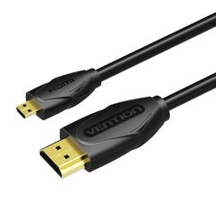 Vention Micro HDMI to HDMI Cable Vention VAA-D03-B150 1,5m 4K 30Hz (Black) 056702 6922794721142 VAA-D03-B150 έως και 12 άτοκες δόσεις