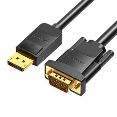 Vention DisplayPort to VGA Cable Vention HBLBI 3m, 1080P 60Hz(Black) 056251 6922794746787 HBLBI έως και 12 άτοκες δόσεις