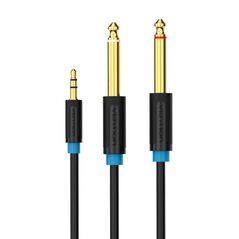Vention 3.5mm TRS Male to 2x 6.35mm Male Audio Cable 1.5m Vention BACBG (black) 056430 6922794728585 BACBG έως και 12 άτοκες δόσεις