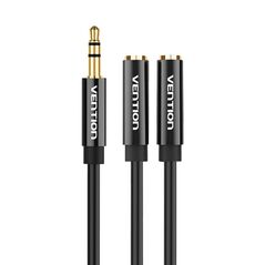 Vention Stereo Splitter 3.5mm Male to 2x 3.5mm Female 0.3m Vention BBSBY Black 056453 6922794738911 BBSBY έως και 12 άτοκες δόσεις