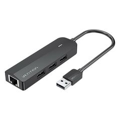 Vention USB 2.0 3-Port Hub with Ethernet Adapter 100m Vention CHPBB 0.15m, Black 056499 6922794747302 CHPBB έως και 12 άτοκες δόσεις