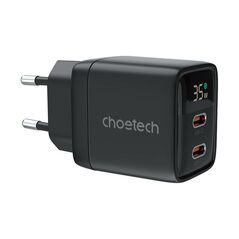 Choetech Wall charger GAN3 USB-C+C PD35W Choetech PD6051 (black) 058090  PD6051 έως και 12 άτοκες δόσεις 6932112106100