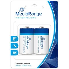 Αλκαλική Μπαταρία MediaRange Premium C 1.5V (LR14) (2 Pack) (MRBAT108) έως 12 άτοκες Δόσεις