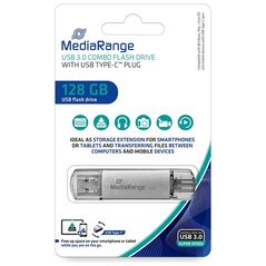 MediaRange USB 3.0 Combo Flash Drive with USB Type-C™ plug, 128GB (MR938) έως 12 άτοκες Δόσεις