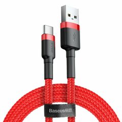 Baseus Baseus Cafule cable USB-C 3A 1m (Red) 016548  CATKLF-B09 έως και 12 άτοκες δόσεις 6953156278196