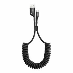 Baseus Baseus Spring-loaded USB-C cable 1m 2A (Black) 018147  CATSR-01 έως και 12 άτοκες δόσεις 6953156284739