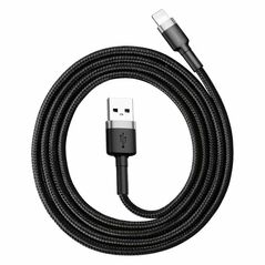 Baseus Baseus Cafule USB Lightning Cable 1,5A 2m (Gray+Black) 018159  CALKLF-CG1 έως και 12 άτοκες δόσεις 6953156275010