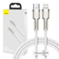 Baseus USB-C cable for Lightning Baseus Cafule, PD, 20W, 1m (white) 025081  CATLJK-A02 έως και 12 άτοκες δόσεις 6953156202078