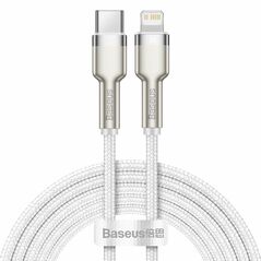 Baseus USB-C cable for Lightning Baseus Cafule, PD, 20W, 2m (white) 025083  CATLJK-B02 έως και 12 άτοκες δόσεις 6953156202115