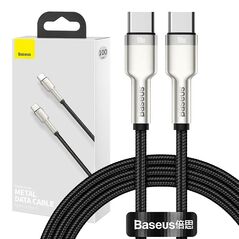 Baseus Cable USB-C to USB-C Baseus Cafule, 100W, 1m (black) 025142  CATJK-C01 έως και 12 άτοκες δόσεις 6953156202320