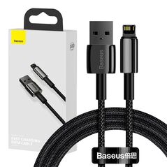 Baseus Baseus Tungsten Gold Cable USB to iP 2.4A 1m (black) 025645  CALWJ-01 έως και 12 άτοκες δόσεις 6953156204959