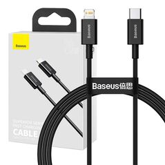 Baseus Baseus Superior Series Cable USB-C to iP, 20W, PD, 1m (black) 026613  CATLYS-A01 έως και 12 άτοκες δόσεις 6953156205307