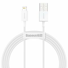Baseus Baseus Superior Series Cable USB to Lightning 2.4A 1,5m (white) 026222  CALYS-B02 έως και 12 άτοκες δόσεις 6953156205444