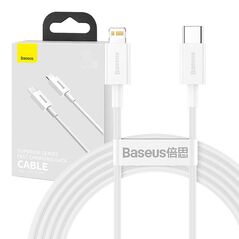 Baseus Baseus Superior Series Cable USB-C to Lightning, 20W, PD, 2m (white) 026219  CATLYS-C02 έως και 12 άτοκες δόσεις 6953156205369