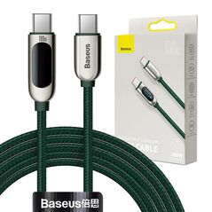Baseus Cable USB-C to USB-C Baseus Display, 100W, 2m (green) 028762  CATSK-C06 έως και 12 άτοκες δόσεις 6953156206601