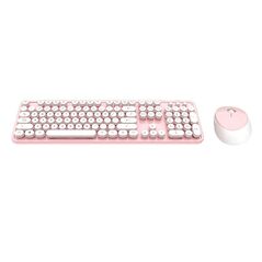 MOFII Wireless keyboard + mouse set MOFII Sweet 2.4G (White-Pink) 040162  SMK-623387AG WP έως και 12 άτοκες δόσεις 6950125747158
