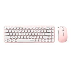 MOFII Wireless keyboard + mouse set MOFII Bean 2.4G (White-Pink) 040167  SMK-676367A WP έως και 12 άτοκες δόσεις 6950125750158