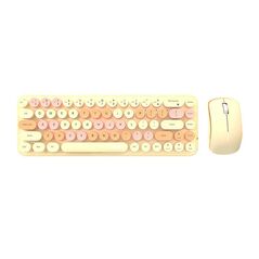 MOFII Wireless keyboard + mouse set MOFII Bean 2.4G (Milk Tea) 040169  SMK-676367AG MilkTea έως και 12 άτοκες δόσεις 6950125750165