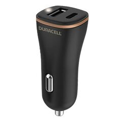 Duracell Car Charger USB, USB-C 27W Duracell (Black) 040814  DR6026A έως και 12 άτοκες δόσεις 5056304310692