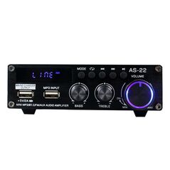 BlitzWolf Blitzwolf AS-22 audio amplifier, 45W, Bluetooth 5.0, USB + remote control (black) 040791  AS-22 έως και 12 άτοκες δόσεις 5905316141117