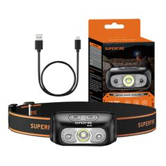 Superfire Headlamp Superfire HL05-E, 120lm, USB 038825  HL05-E έως και 12 άτοκες δόσεις 6974760350429