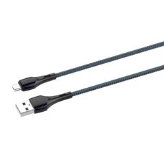 LDNIO LDNIO LS521 1m USB - Micro USB Cable (Grey-Blue) 042936  LS521 micro έως και 12 άτοκες δόσεις 5905316143586