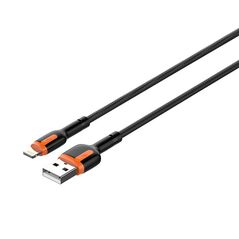 LDNIO LDNIO LS532, USB - Lightning 2m Cable (Grey-Orange) 042972  LS532 lightning έως και 12 άτοκες δόσεις 5905316143661