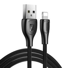 Remax Cable USB Lightning Remax Lesu Pro, 2.1A, 1m (black) 047401  RC-160i Black έως και 12 άτοκες δόσεις 6972174158341