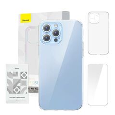 Baseus Phone case Baseus Crystal Clear for 13 Pro Max (transparent) +all-tempered-glass screen protector +cleaning kit 047032  ARSJ000802 έως και 12 άτοκες δόσεις 6932172627676