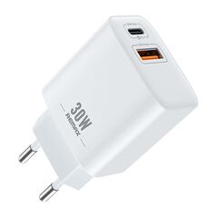 Remax Wall charger Remax, RP-U82, USB, USB-C 30W (white) 047780  RP-U82 έως και 12 άτοκες δόσεις 6954851253655