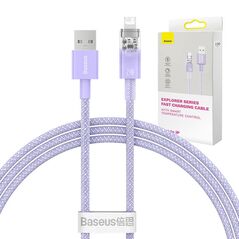 Baseus Fast Charging cable Baseus USB-A to Lightning Explorer Series 1m 2.4A (purple) 048710  CATS010005 έως και 12 άτοκες δόσεις 6932172628963