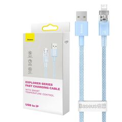 Baseus Fast Charging cable Baseus USB-A to Lightning  Explorer Series 2m, 2.4A (blue) 048740  CATS010103 έως και 12 άτοκες δόσεις 6932172629014