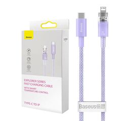 Baseus Fast Charging cable Baseus USB-C to Lightning  Explorer Series 1m, 20W (purple) 048743  CATS010205 έως και 12 άτοκες δόσεις 6932172629045