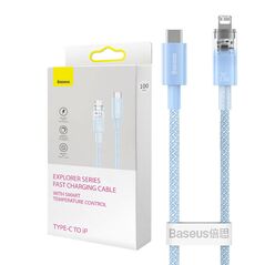 Baseus Fast Charging cable Baseus USB-C to Lightning  Explorer Series 1m, 20W (blue) 048744  CATS010203 έως και 12 άτοκες δόσεις 6932172629052
