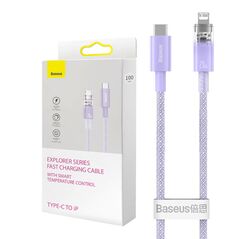 Baseus Fast Charging cable Baseus USB-C to Lightning  Explorer Series 2m, 20W (purple) 048747  CATS010305 έως και 12 άτοκες δόσεις 6932172629083