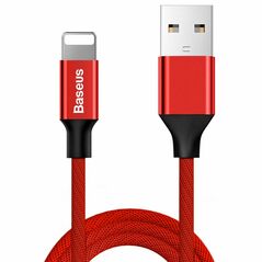Baseus Yiven Lightning Cable 180 Cm 2a Red (CALYW-A09) (BASCALYW-A09) έως 12 άτοκες Δόσεις