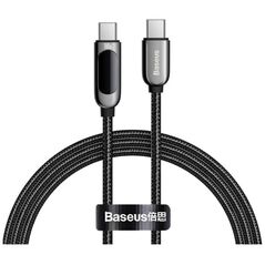 Baseus Display Braided USB 2.0 Cable USB-C male - USB-C male Black 1m (CATSK-B01) (BASCATSK-B01) έως 12 άτοκες Δόσεις