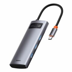 Baseus Adapter 5in1  Hub USB-C to 3x USB 3.0 + HDMI + USB-C PD (WKWG020013) (BASWKWG020013) έως 12 άτοκες Δόσεις