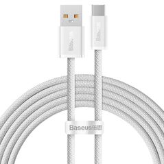 Baseus Dynamic Braided USB 2.0 Cable USB-C male - USB-A male 100W White 2m (CALD000702) (BASCALD000702) έως 12 άτοκες Δόσεις