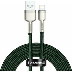 Baseus USB Cable For Lightning Cafule, 2.4a, 2m Green (CALJK-B06) (BASCALJK-B06) έως 12 άτοκες Δόσεις