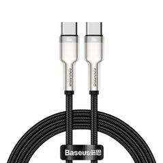 Baseus Cable USB-C To USB-C Cafule, 100w, 1m Black (CATJK-C01) (BASCATJK-C01) έως 12 άτοκες Δόσεις